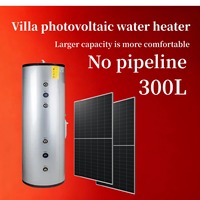 Système de chauffage solaire photovoltaïque à pression améliorée de 100 à 500 litres pour les foyers, les hôtels ou un usage commercial