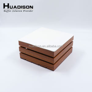 Exhibidores Rectangulares de Madera para Buffet, Suministros para Restaurantes y Hoteles Huadison, Elevadores para Exhibición de Pasteles y Postres en Banquetes y Cafeterías - Product Image 4