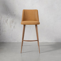 Chaise de bar minimaliste moderne, tabouret haut avec dossier, tabouret haut de style nordique de luxe léger pour usage domestique 7677