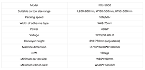Máquina Selladora de Cajas de Cartón Automática Eléctrica SPK-5050, Máquina Empacadora de Cajas - Product Image 2