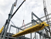 Pont roulant monopoutre de haute qualité, contrôlé par PLC, motorisé, avec chariot monorail, capacité de levage 30t