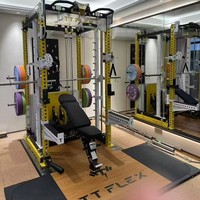 Machine de gymnastique, banc de gymnastique à domicile Smith Machine Squat Bench Press Multi Function Smith Machine Comprehensive Fitness Rack Integra