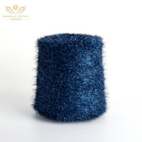 Wholesale Blue Feather Blended Thread Mohair Scarf Sweater Hair Glass Knitting Yarn Crochet Fancy Yarn