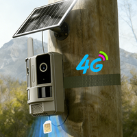 Caméra de chasse sans flash, double objectif, alimentation solaire, OEM, double objectif 4G LTE, angle de vue 180 degrés