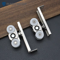 Rueda de Puerta Corredera de Alta Resistencia de 120 KG, Rueda de Puerta Corredera de Aluminio, Rueda de Ventana, Rueda de Riel Superior para Sistema de Puerta Corredera