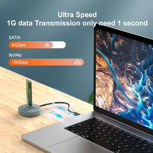 <span class=keywords><strong>Station</strong></span> d'accueil MAIWO K1698P2 sans outil, type C, M.2 <span class=keywords><strong>NVMe</strong></span>/SATA SSD, plastique ABS, USB3.2 Gen2 10 Gbps - Product Image 2