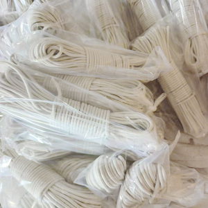 Nhà cung cấp bán buôn đồ trang trí tết dây tự làm, nhà sản xuất dây thừng cotton trắng tự nhiên, dây thừng mềm xoắn dùng để đóng gói - Product Image 2