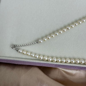 Zhuji Pearl Women's 18k Golden Sprout Pendant 13-14mm Round Strong <b>Light</b> Necklace Luxury Style with Purple <b>Edison</b> by Style - Product Image 4