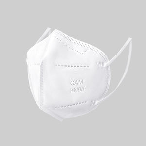 प्रमाणित n95 डिस्पोजेबल कार्बन धूल मास्क 5 परत फोम नाक पैड एकल लपेटें सफेद श्वसन - Product Image 2