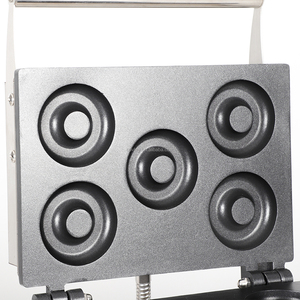 Neuer Kommerzieller Elektrischer 5-Loch Donut-Waffeleisen 110V/220V Antihaftbeschichtung Einfache Bedienung Einstellbarer Thermostat für den Haushalt - Product Image 3