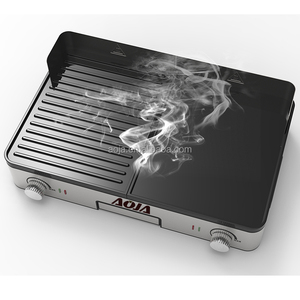 Parrilla Eléctrica Familiar de Alta Potencia de 2400W para Uso en Interiores, Electrodoméstico de Cocina, Máquina para Asar Carne, Parrilla Eléctrica - Product Image 5