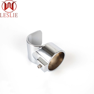Accessoires de quincaillerie d'ameublement <span class=keywords><strong>Support</strong></span> de tuyau rond en alliage de zinc 25mm <span class=keywords><strong>Support</strong></span> de tube de garde-robe - Product Image 1