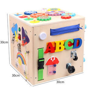 Nuevo diseño educativo <span class=keywords><strong>de</strong></span> <span class=keywords><strong>Montessori</strong></span> juguete <span class=keywords><strong>Cubo</strong></span> <span class=keywords><strong>de</strong></span> madera ocupado Niño - Product Image 3