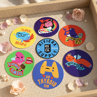 Autocollants personnalisés imperméables avec logo imprimé, autocollants en vinyle PVC personnalisés, impression d'autocollants personnalisés avec plusieurs designs pour la promotion