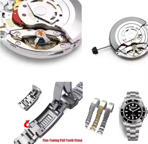 Montre mécanique automatique en acier inoxydable 904 de conception haut de gamme personnalisée 2025, marque de luxe pour hommes, boîtier étanche, bracelet de 18 mm - Product Image 6