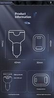 Dispositivo Antirrobo con Etiqueta, Control Remoto Inalámbrico Portátil, Mini Alarma para Coche, Cargador Inteligente para Coche, Rastreador GPS 4G WiFi para PC