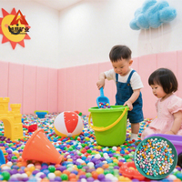 Imiter le sable en porcelaine jouet pour enfants écologique non toxique de haute qualité multi couleurs 3-5mm/5-7mm utilisation du parc d'attractions