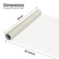 Film de protection transparent auto-adhésif en polyéthylène Guanhong pour tapis, imperméable, anti-poussière, temporaire