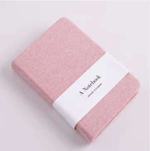 Tùy chỉnh tinh tế linen vải máy tính xách tay thân thiện với môi kế hoạch Nhật Ký Loose-Leaf xoắn ốc ràng buộc da PVC giấy PP Bìa - Product Image 5