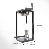 Scelleuse manuelle commerciale tendance pour bouteilles de jus, thé au citron et boissons – Machine à sceller les canettes réglable pour magasins de boissons