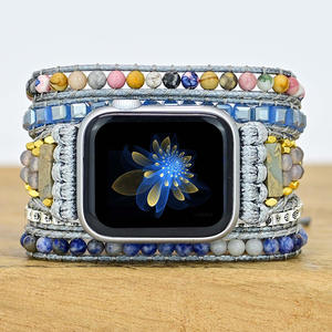 Agate naturelle bohème <span class=keywords><strong>AppleWatch</strong></span> <span class=keywords><strong>Bracelet</strong></span> de mode <span class=keywords><strong>Bracelet</strong></span> de bijoux en gros <span class=keywords><strong>Bracelet</strong></span> - Product Image 1