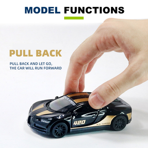 Voiture de sport miniature en métal moulé sous pression à l'échelle 1:43, modèle de supercar à rétrofriction avec portes ouvrantes, pour garçons - <span class=keywords><strong>Prix</strong></span> usine - Product Image 3