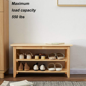 Muebles de Jardín y Almacenamiento para Exteriores con Zapatero de Madera y Taburete para Cambiar Zapatos - Product Image 4