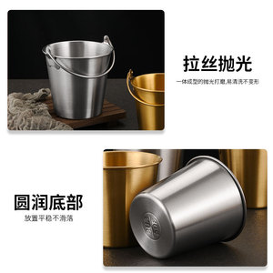 ถังน้ำแข็งสแตนเลสเกรด 304 สำหรับร้านอาหาร ใช้กับเครื่องล้างจานได้ ลายเรียบ - Product Image 5