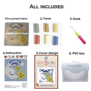 Kits de coussins <span class=keywords><strong>au</strong></span> <span class=keywords><strong>crochet</strong></span> personnalisés en gros <span class=keywords><strong>pour</strong></span> débutants et adultes, avec toile pré-imprimée, créations <span class=keywords><strong>au</strong></span> <span class=keywords><strong>crochet</strong></span> faciles - Product Image 4