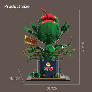 66120 Block Piranha Plant Ornaments Assemble Bricks Model Children Educational Puzzle Building Block Set Plastic Block <b>Toy</b> Gift - Product Image 6