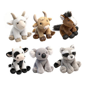 Regalos de Navidad de Animales del Zoológico, Peluches de <span class=keywords><strong>Cerdo</strong></span>, León, <span class=keywords><strong>Vaca</strong></span>, Oso y Caballo al por Mayor - Product Image 1