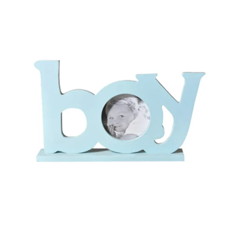 Children'S Decoration Room European-Style Decoration Furnishings Wooden Home Decoration Boy Letter Photo Frame