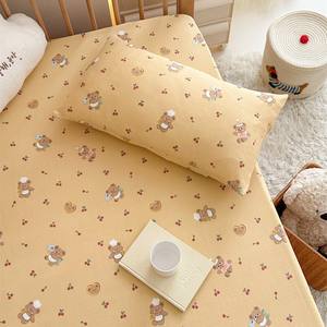 Lenzuolo e Coprimaterasso per <span class=keywords><strong>Neonati</strong></span> in Puro Cotone a Doppio Strato, Design a Cartoni Animati per Primavera/Estate - Product Image 2