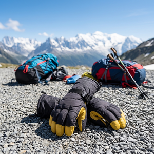 Gants de ski isolés en polyuréthane, imperméables, coupe-vent, avec fermeture à cordon, unisexes, pour le ski de fond et la randonnée en hiver - Product Image 6