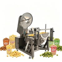 Équipement de production de pop-corn entièrement automatique de pointe, ligne de production de pop-corn aux saveurs variées, vente chaude