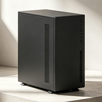 Boîtier PC Gaming H7 Mini Tower ITX MATX pour GPU long, support HDD 3.5, panneau latéral en verre trempé RGB, châssis DIY
