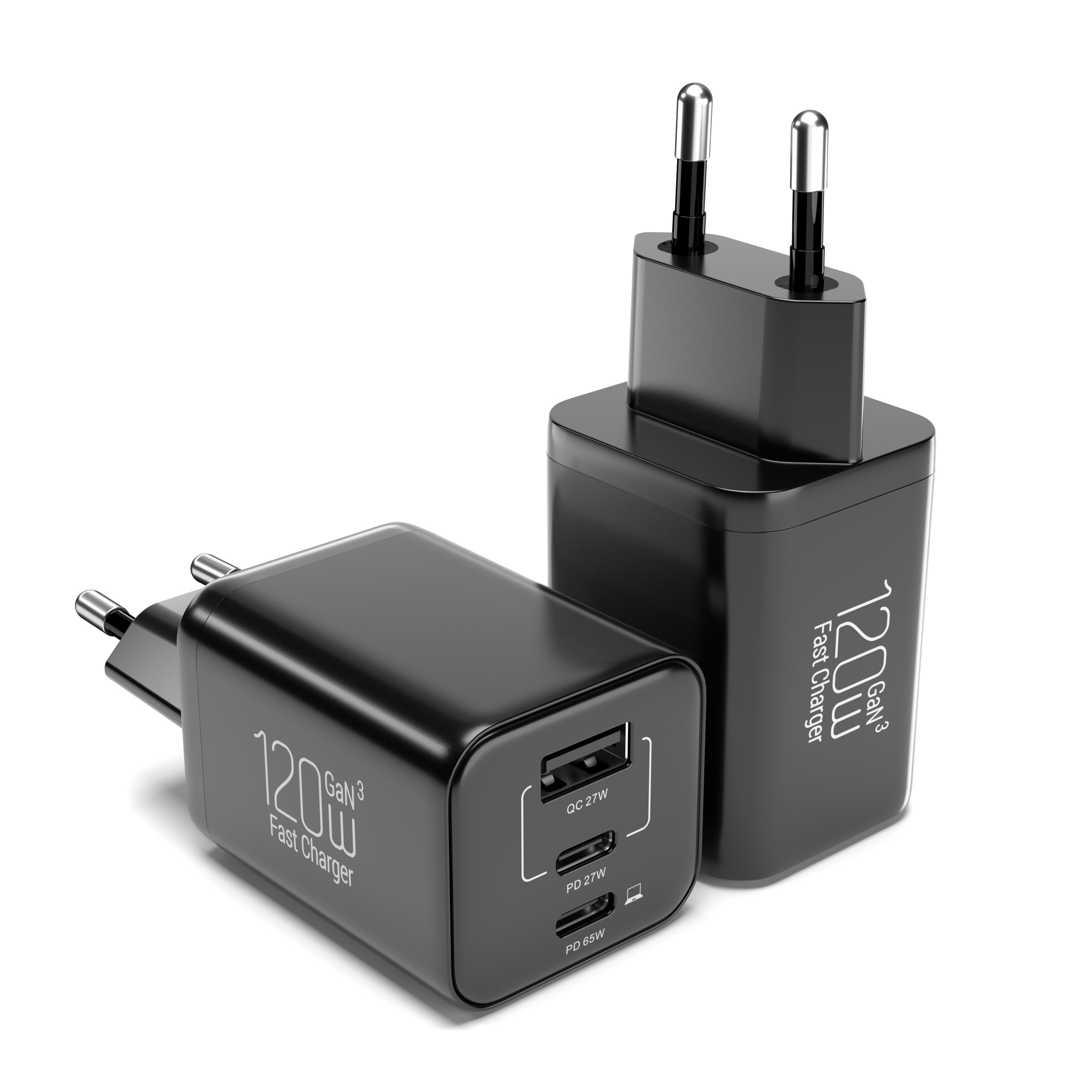 Black EU plug