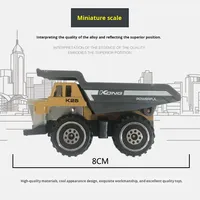Coche de Juguete de Aleación de Zinc a Escala 1:64, Simulación de Ingeniería, Color Único, en Caja, Regalo para Niños, Coche Metálico Deslizante
