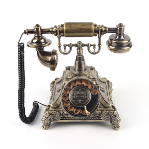 Téléphone vintage antique rétro <span class=keywords><strong>enregistreur</strong></span> <span class=keywords><strong>de</strong></span> messagerie vocale mariage pour livre d'or audio téléphones filaires pour l'enregistrement <span class=keywords><strong>de</strong></span> messages - Product Image 1