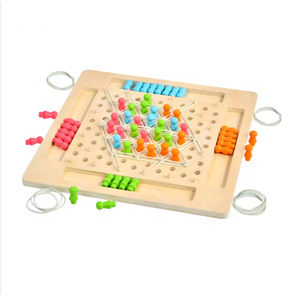 <span class=keywords><strong>Juego</strong></span> de Mesa de Ajedrez de Madera con Forma de Triángulo para Interiores, Juguete Creativo de Cuerda de Goma para Niños y Adultos, Ejercicio de Reacción Rápida - Product Image 2