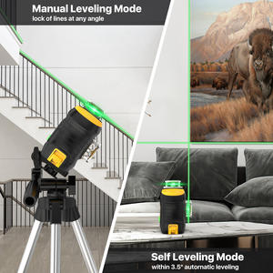 Nível a Laser Industrial DEGLASERS 360 Auto Nivelante Verde 12 Linhas com Bateria Recarregável de Íon de Lítio para Construção - Product Image 5