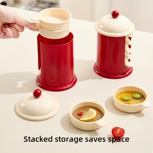 Ensemble de petits plats créatifs à motifs de dessins animés pour assaisonnements et sauces, pour la maison, idéal pour le fondue et le trempage, avec fonction de rangement - Product Image 4
