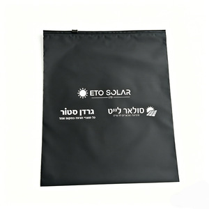 Eco Friendly Custom Logo Printing T Shirt Frosted Transparent PlasticPoly Packaging Zip Lock Bags for Clothes Zip Lock Bag - Product Image 6