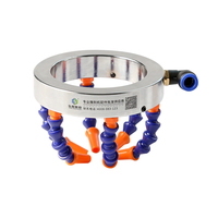 Buse annulaire de refroidissement HYCNC pour machine-outil CNC et broche de découpe de pierre, composant de tuyau de pulvérisation en acier inoxydable et nylon