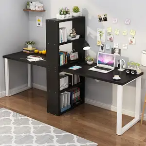 high quality computer desk table Nordic design desk with shelf Nordic office desk