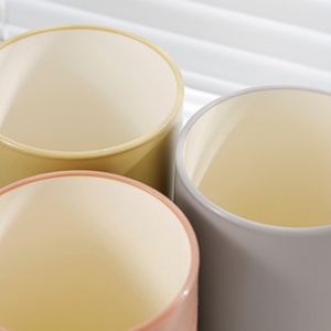 New Design Simple Shape Wash Cup Mouthwash Cup Tooth Bucket Toothpaste Storage <b>Box</b> Two Tone Mouthwash Cup for Bathroom - Product Image 3