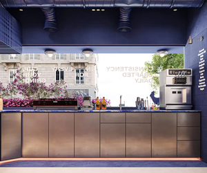 Mostrador de Alta Calidad para Cafetería, Diseño Interior para Bar de Jugos, Vitrina para Bar de Té de Burbujas, Mueble Comercial para Bar - Product Image 3