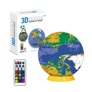 <span class=keywords><strong>Rompecabezas</strong></span> 3D <span class=keywords><strong>de</strong></span> plástico con impresión UV, globo redondo, <span class=keywords><strong>Luna</strong></span>, baloncesto, fútbol, se aceptan 60 uds. - Product Image 3