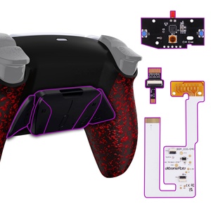 ปุ่มเสริมด้านหลังแบบมีพื้นผิวสีแดง RISE4 V3 สำหรับคอนโทรลเลอร์ PS5 ที่ปรับแต่งได้ - Product Image 1