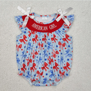 Vestidos y Monos con Lazo para Bebés Niñas, Bordado de Hermanas, Estilo American Girl - Product Image 6